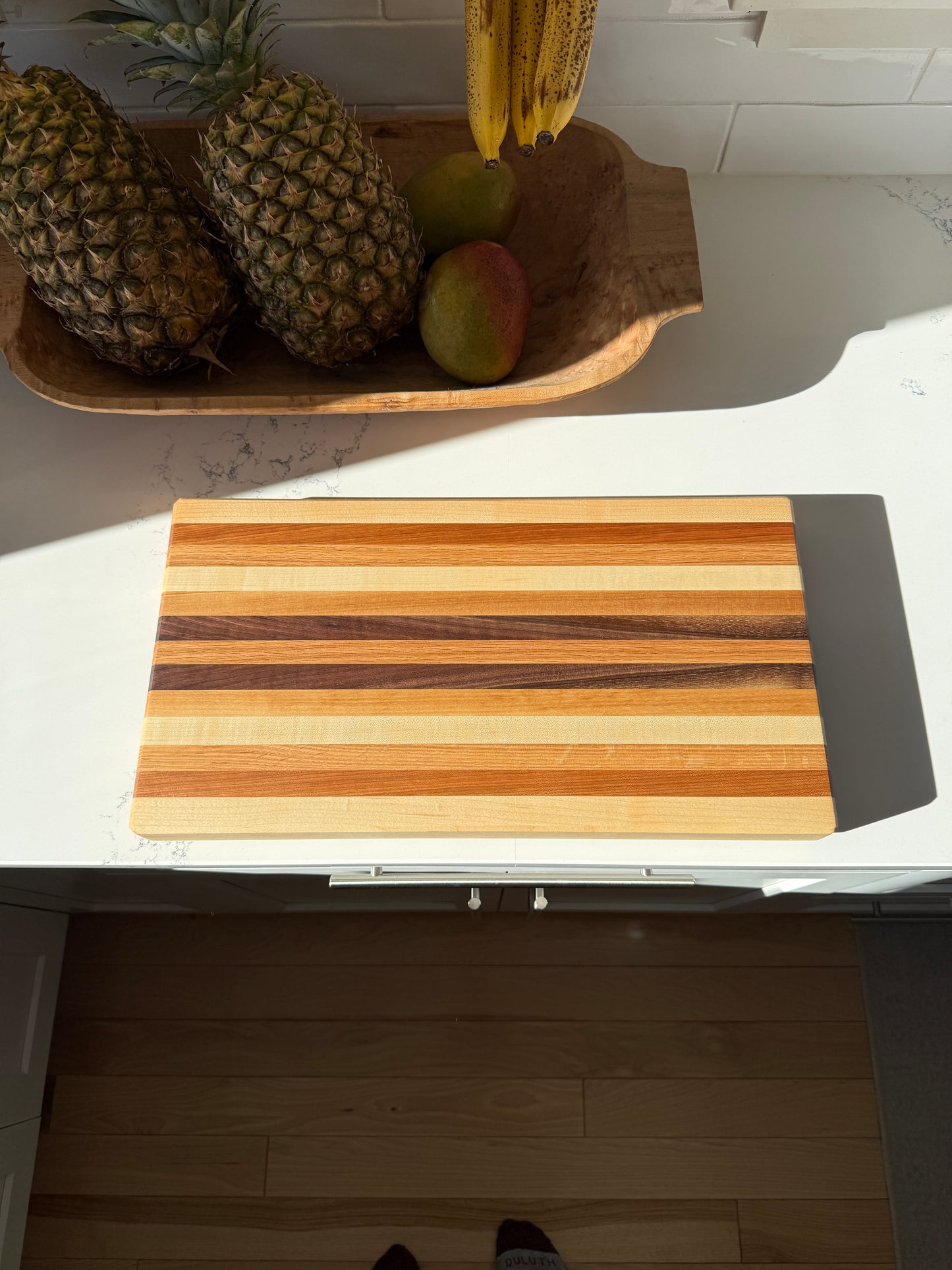 Edge Grain Cutting Board — Cherry, Walnut, Birch, Oak & Hard Maple — 18-3/4" × 10-1/16"